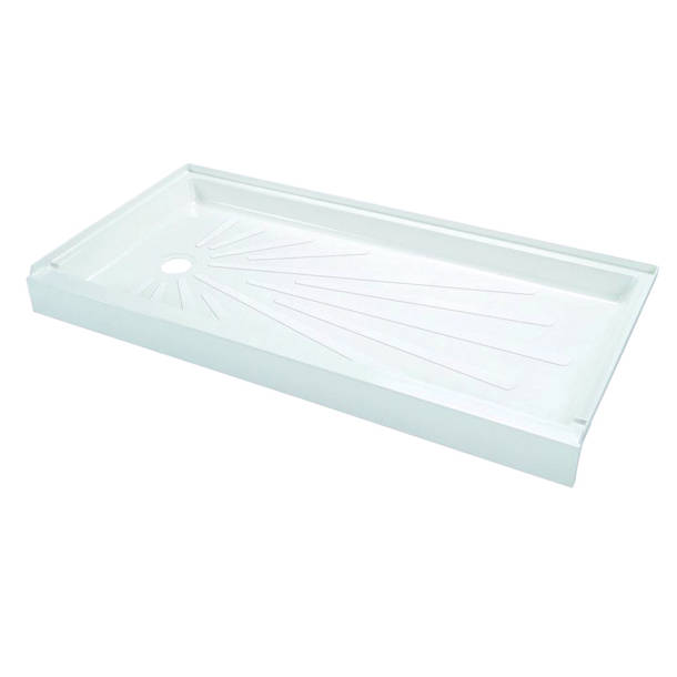 E.L. Mustee & Son Durastall 30'' W 73'' H Framed Square Shower